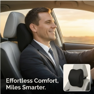 ComfortDrive Memory Foam Neck Seat Cushion