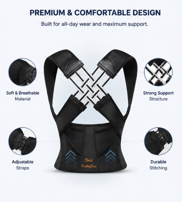 AlignPro Posture Corrector – Back & Shoulder Support Belt