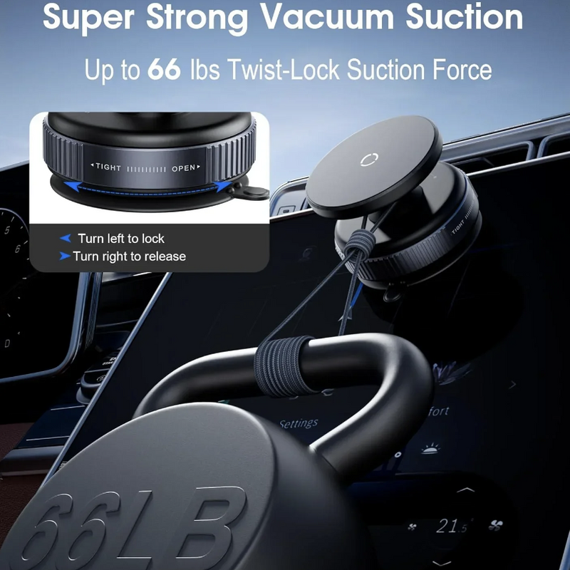GripMount 360° Vacuum Car Phone Holder – No-Fall Guarantee